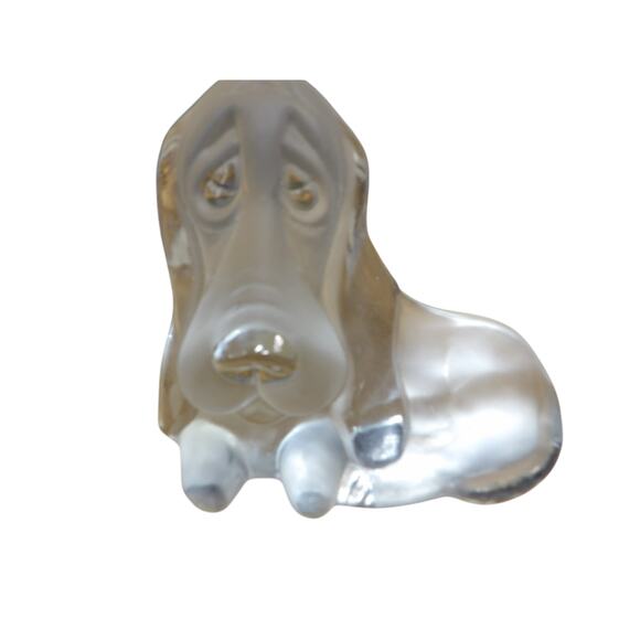 Vintage Viking Sad Bassett Hound Puppy Dog Paperweight - Picture 1 of 7